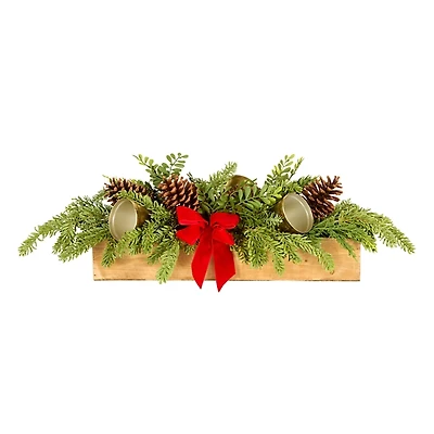 Christmas Bells Pine Centerpiece