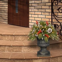 Pre-Lit Frosted Berry Urn Filler Arrangement