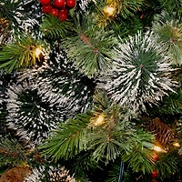 Pre-Lit Wintry Pine Christmas Wreath, 48 in.