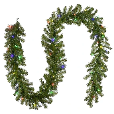 Multicolor LED Norwood Fir Christmas Garland