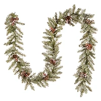 Pre-Lit Snowy Dunhill Fir Christmas Garland
