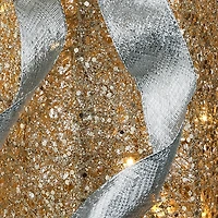 LED Gold Sisal Outdoor Praying Angel