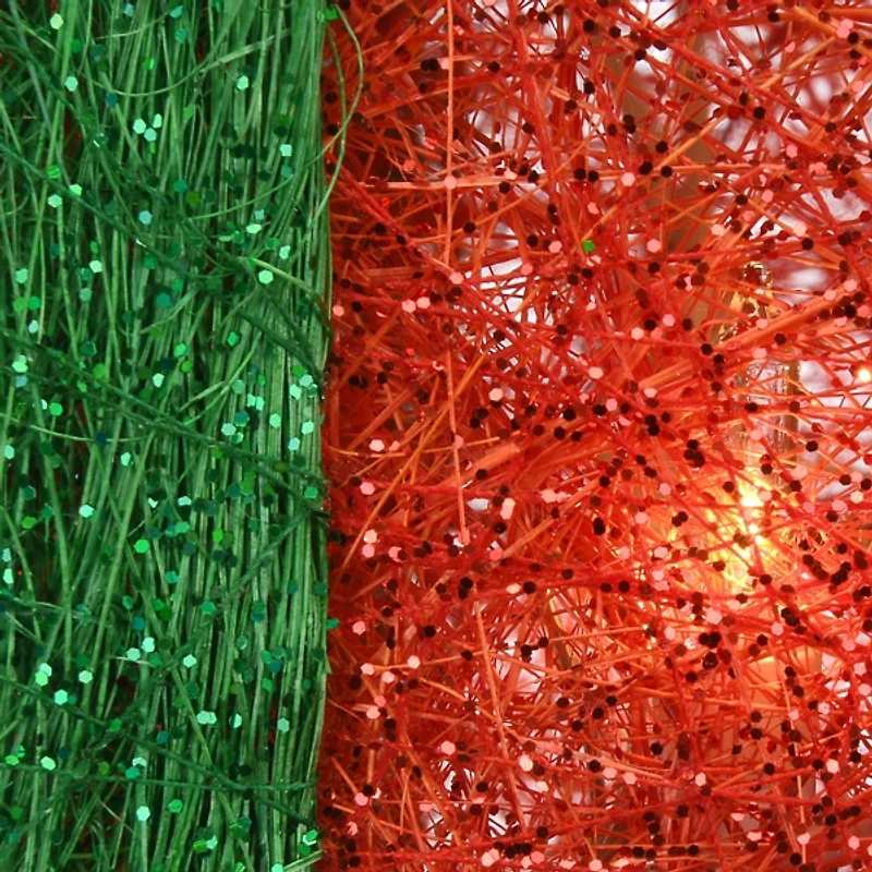 Pre-Lit Red Snowy Outdoor Gift Boxes, Set of 3