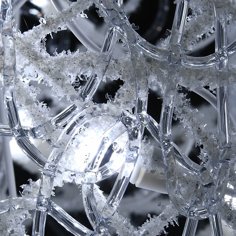 LED White Glitter Outdoor Gift Boxes, Set of 3