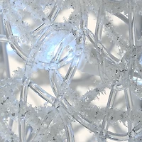 LED White Glitter Outdoor Gift Boxes, Set of 3