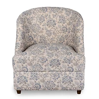 Blue Floral Charolette Accent Chair