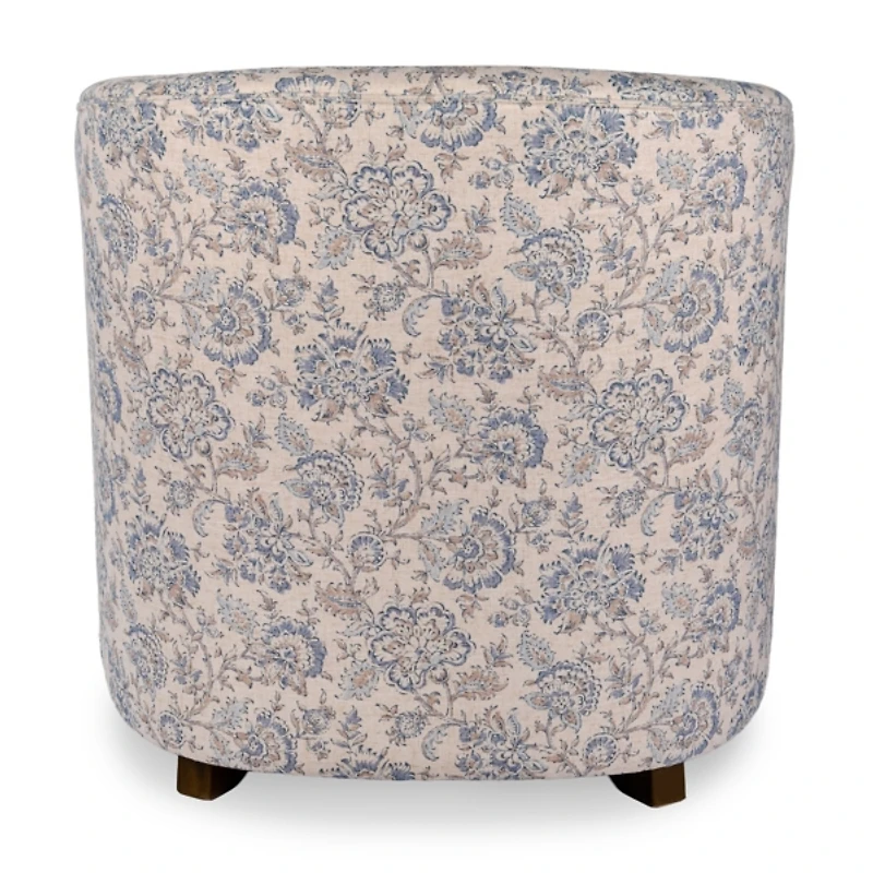 Blue Floral Charolette Accent Chair