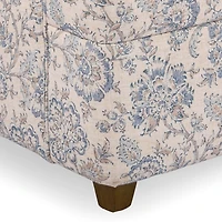 Blue Floral Charolette Accent Chair