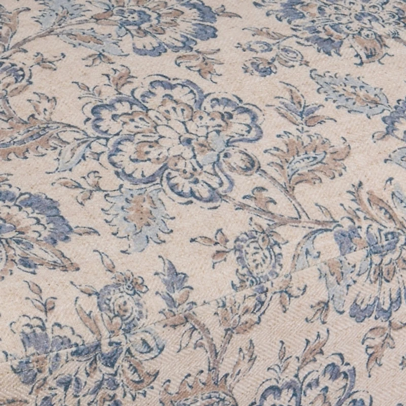 Blue Floral Charolette Accent Chair