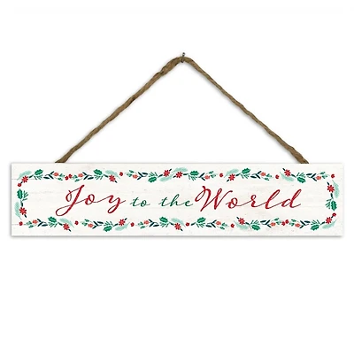 Joy to the World Hanging Wall Sign