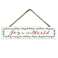 Joy to the World Hanging Wall Sign