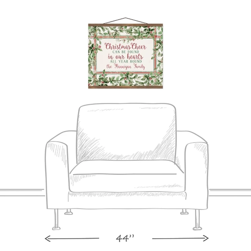 Personalized Christmas Cheer All Year Canvas Print