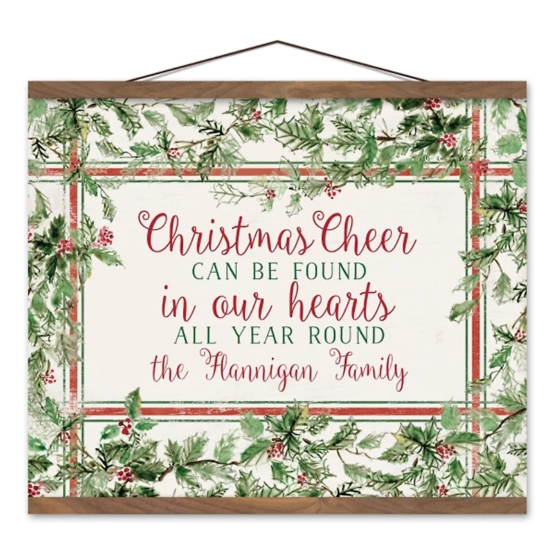 Personalized Christmas Cheer All Year Canvas Print
