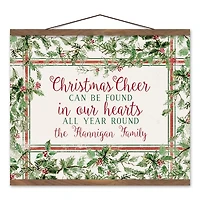 Personalized Christmas Cheer All Year Canvas Print