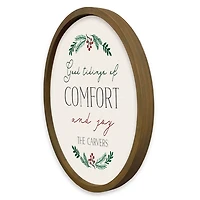 Personalized Good Tidings Brown Framed Art Print