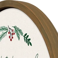 Personalized Good Tidings Brown Framed Art Print