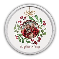 Personalized Family Ornament White Framed Print