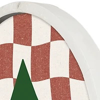 Personalized Wavy Checkered White Framed Print