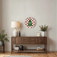 Personalized Wavy Checkered White Framed Print