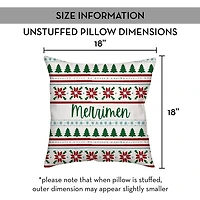 Personalized Christmas Sweater Print Pillow