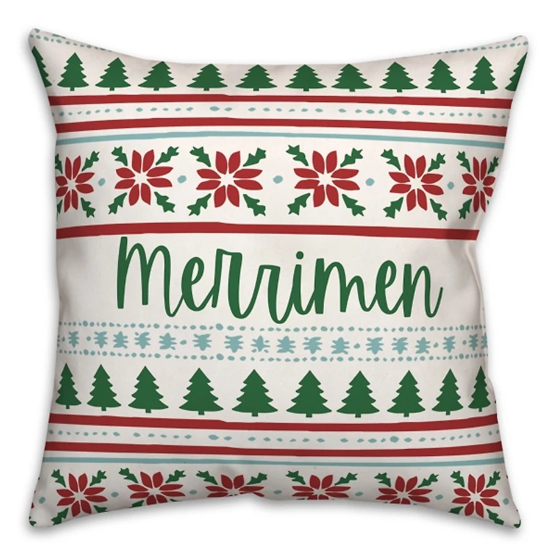 Personalized Christmas Sweater Print Pillow