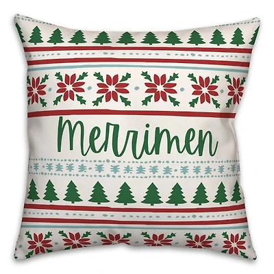 Personalized Christmas Sweater Print Pillow