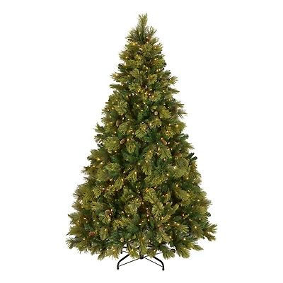 7.5 ft. Pre-Lit Carolina Pine Christmas Tree