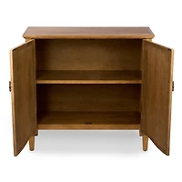 Brown Wood Sienna 2-Door Cabinet