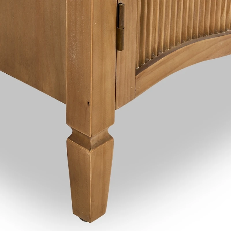 Brown Wood Sienna 2-Door Cabinet