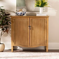 Brown Wood Sienna 2-Door Cabinet
