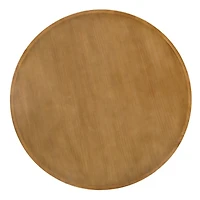 Round Brown Wood Sienna Coffee Table