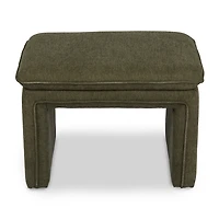 Enzo Olive Upholstered Ottoman