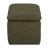 Enzo Olive Upholstered Ottoman