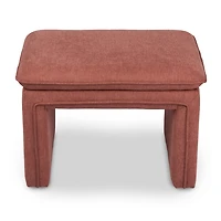 Enzo Rose Upholstered Ottoman