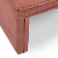 Enzo Rose Upholstered Ottoman
