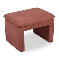 Enzo Rose Upholstered Ottoman