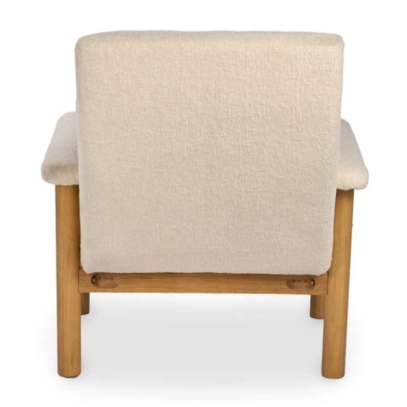 Giada Ivory Upholstered Chair & Ottoman Set