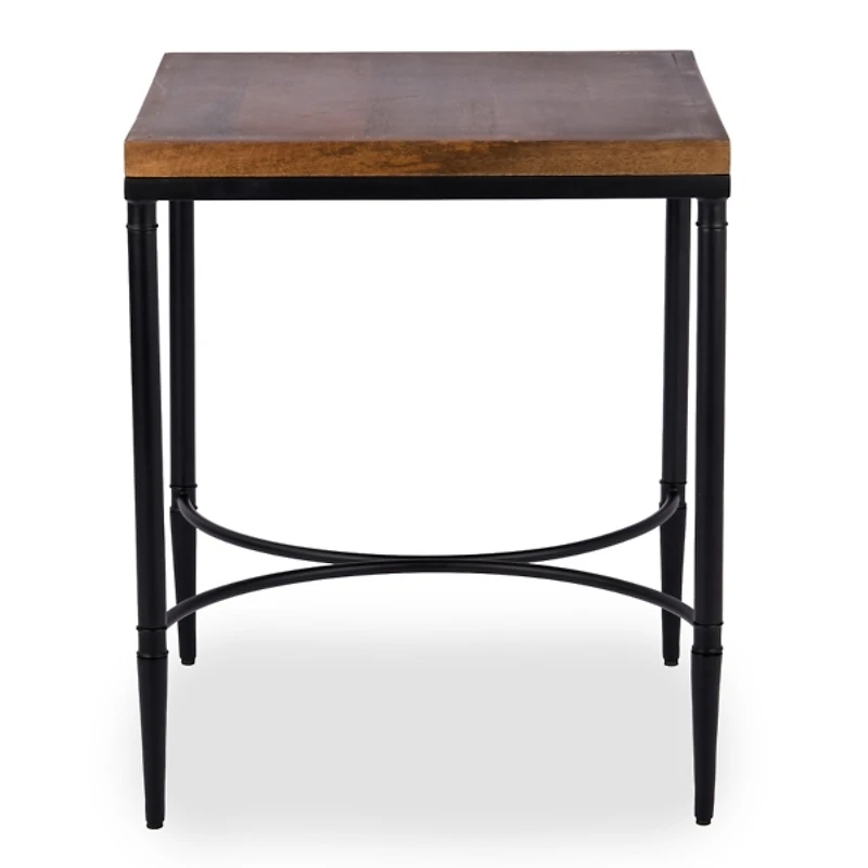 Square Brown and Black Jordan Side Table