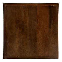 Square Brown and Black Jordan Side Table