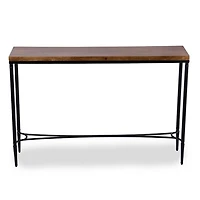 Brown and Black Jordan Console Table