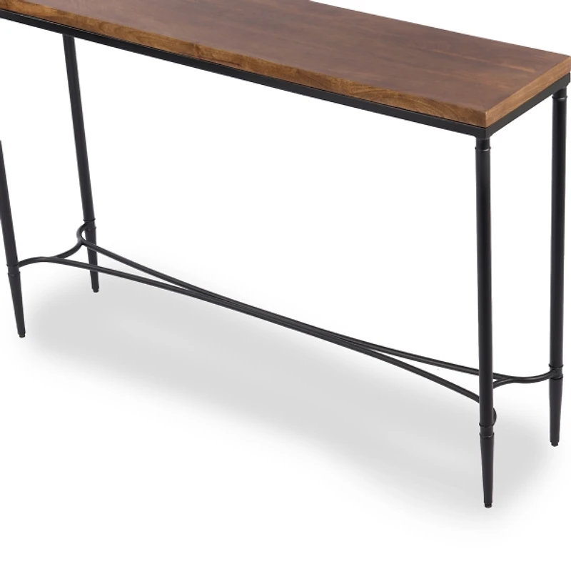 Brown and Black Jordan Console Table