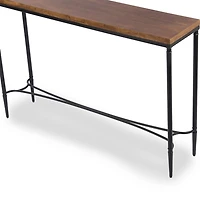 Brown and Black Jordan Console Table