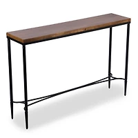 Brown and Black Jordan Console Table