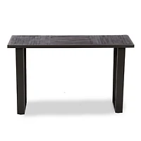 Carson Black Wood and Metal Console Table
