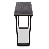 Carson Black Wood and Metal Console Table