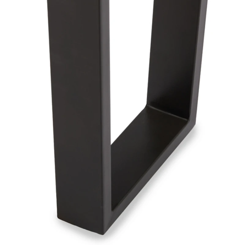 Carson Black Wood and Metal Console Table