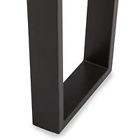 Carson Black Wood and Metal Console Table