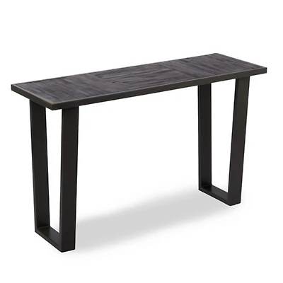 Carson Black Wood and Metal Console Table