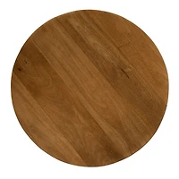 Round Porto Natural Wood Side Table