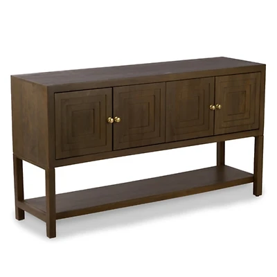 Kyle Brown 4-Door Wood Cabinet
